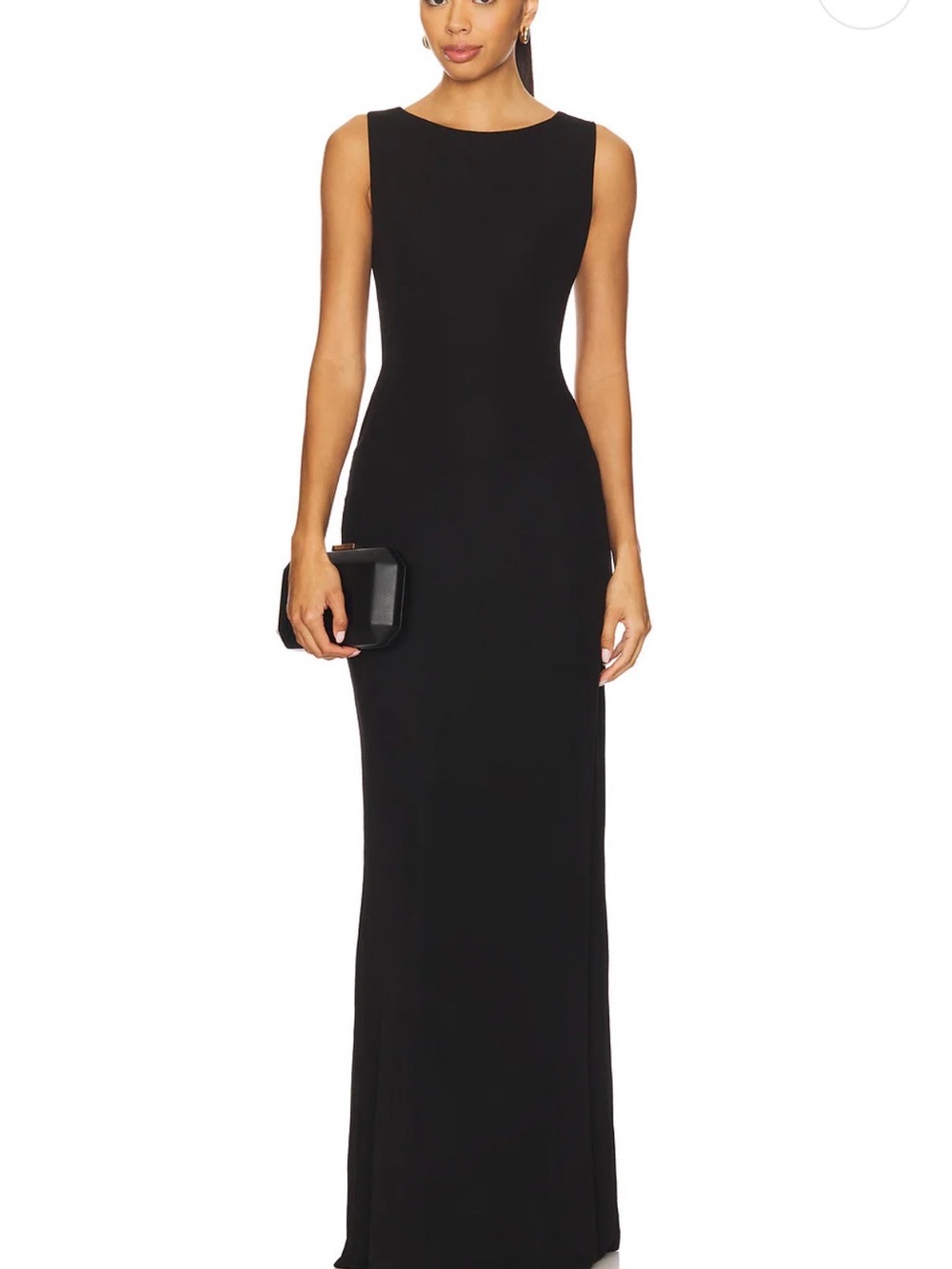 NBD (Revolve) Elegant Sleeveless, Backless Black Evening Gown